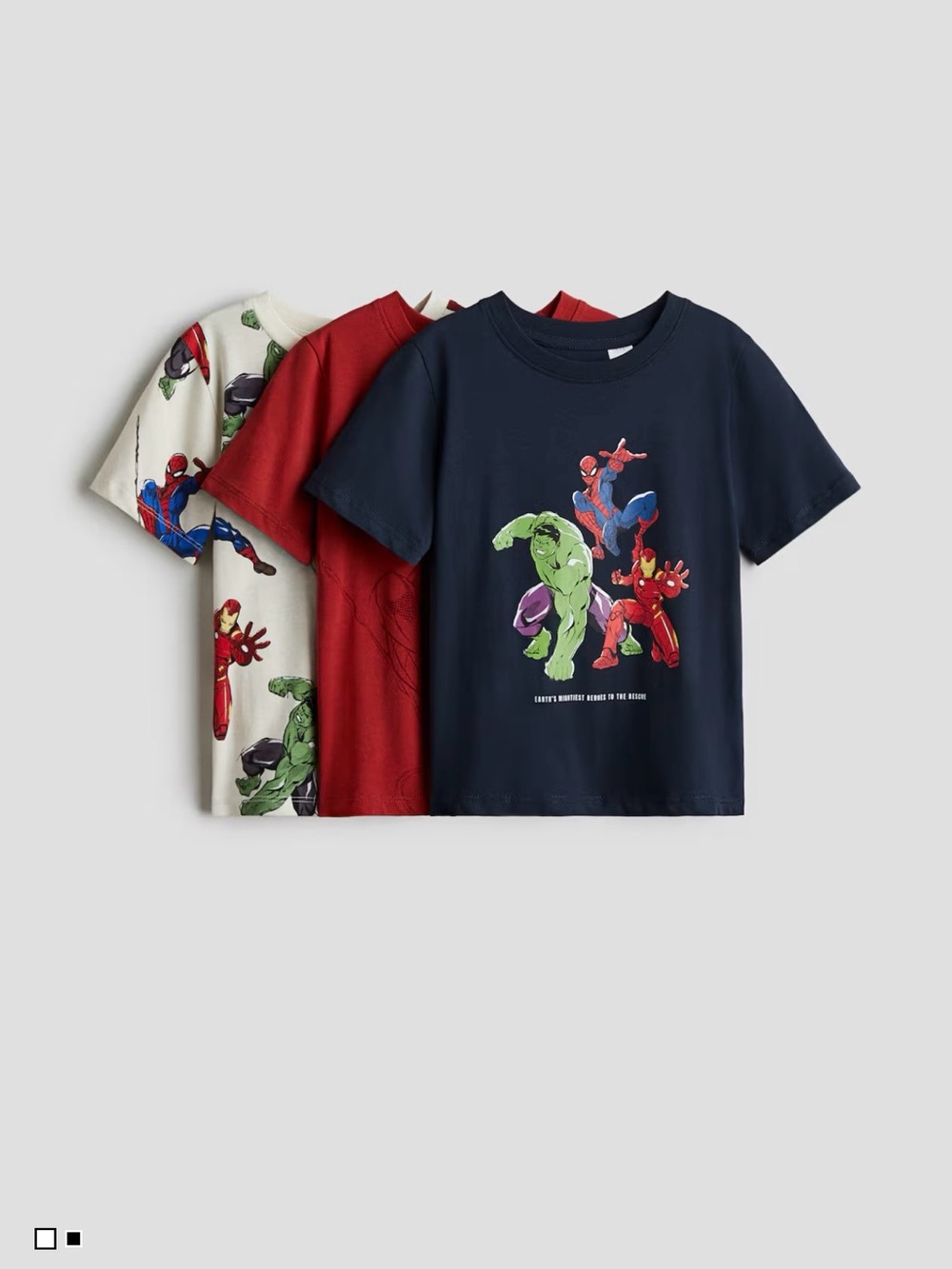 Marvel Avengers Kids' Short Sleeve T-Shirt - Navy